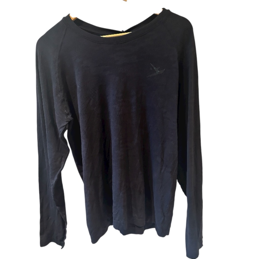 Rhino Atlanta Long Sleeve Black Shirts Lacrosse 100% Polyamid Size M/L‎